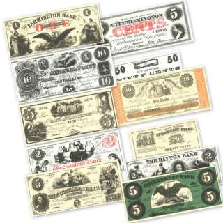 Northern & Union States Paper Money (18 Bill Set)  