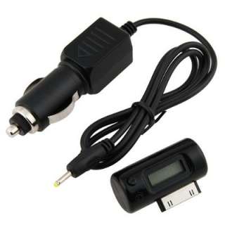 in 1 FM Transmitter + Car Charger for iPod & iPhone3G/3GS/4 w/ LCD 