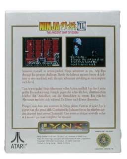 Atari Lynx   Ninja Gaiden 3, NEU & OVP  