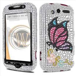 Butterfly Bling Hard Case Cover For HTC Mytouch 4G HD  