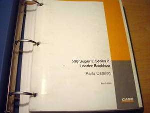 Case 590 Super L Series 2 Backhoe Parts Manual Catalog  