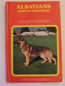   DOG BOOK ON THE ALSATIAN (German Shepherd) by Lilian Leonard  