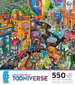 TOONIVERSE JIGSAW PUZZLE WORLD IN A HURRY STEVE SKELTON  