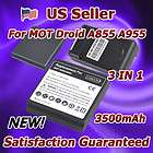 new 3500mah extended battery charger cover for motorola droid 2