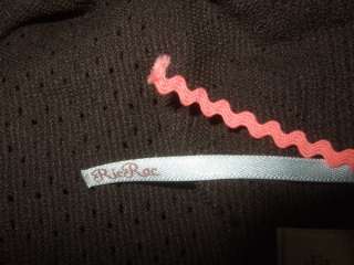 Ric Rac Anthropologie Chocolate Brown Crochet Semi Sheer Tunic Sweater 