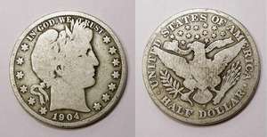   crumb link coins paper money coins us half dollars barber 1892 1915