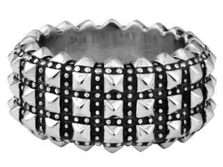   STACKABLE ring Choose ONE Pyramid studded thin or wide band  