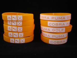 NEW 10 Cobra Puma Golf Orange Wristband Bracelets Collectible  
