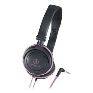 Audio Technica ATH SJ11 BPK Black & Pink  Portable Headphones (Japan 