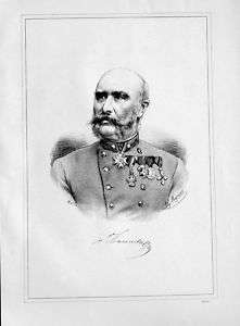 1880   Laurenz Ritter von Zaremba Lithographie Portrait  