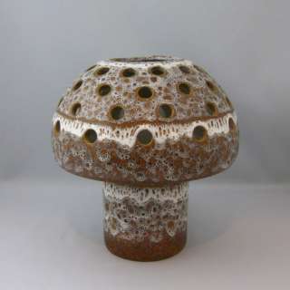 Maurice Chalvignac Pottery Mushroom Lamp Canadian Art Pottery  