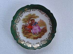 Porcelaine de Limoges  10cms diam Fragonard Scene Dish  NEW BARGAIN 