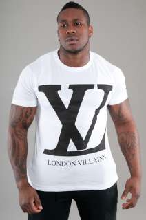 Global Mens URBAN HIP HOP T Shirt London Villains White  