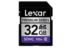 LEXAR 32GB PREMIUM SERIES SDHC MEMORY CARD SD FOR SLR  