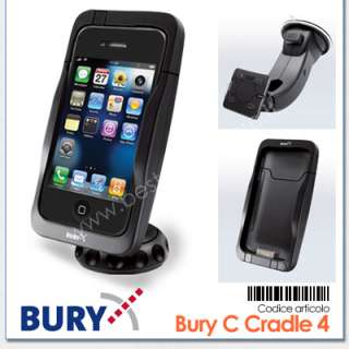 Supporto auto Bury ChargingCradle iPhone 4 con ricarica  