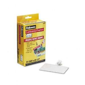  Fellowes  Laminating Pouches, 5mm, 2 5/8 x 3 7/8, 25/pack 