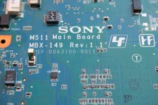  VAIO FE SERIES MOTHERBOARD MS11 MBX 149 rev 1.1 with Intel CPU  