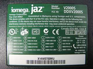 Iomega V2000S External Portable Jaz 2GB SCSI Storage Drive DDXV2000S 