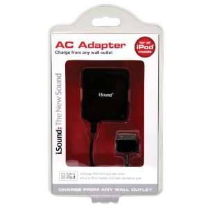  i.Sound AC Adapter with Apple Pin Made for iPod (Black 