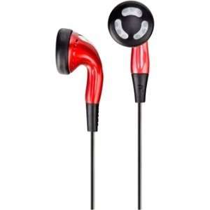 iHome iB1 Earphone. COLORTUNES EARBUDS EARBUDS WITH VOLUME CONTROL RED 