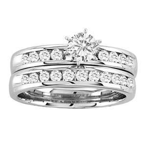   Carat Diamond 14k White Gold Bridal Set Ring SeaofDiamonds Jewelry