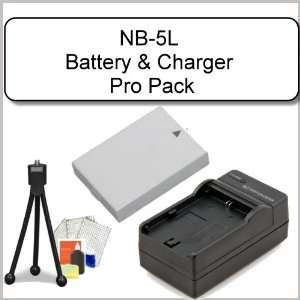  (1200 mAh) Battery Pack & Charger Kit Includes   Replacement NB 5L 