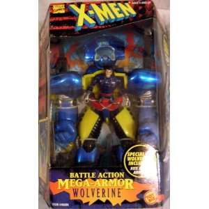  X MEN BATTLE ACTION MEGA ARMOR WOLVERINE Toys & Games