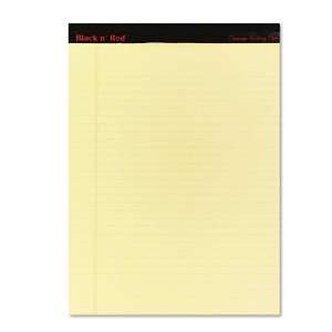  Black n` Red  Glue Top Writing Pad, Yellow, 8 1/2 x 11 