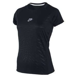  Nike Womens Dri Fit Polygraphic Short Sleeve Top Sports 