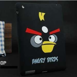  angry birds Silicon Rubber Case for apple iPad 2 (black 