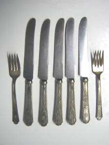 1847 Rogers Bros (2) Forks./Insico Stainless Knives(5)  
