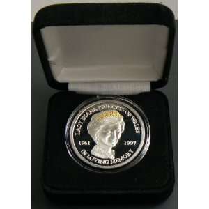  1 OZ 1961 1997 LADY DIANA Silver COIN .999 UNC w/COA #0079 
