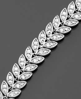 Sterling Silver Bracelet, Diamond Chevron (1/2 ct. t.w.)