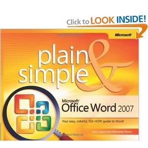  Microsoft® Office Word 2007 Plain & Simple [Paperback 