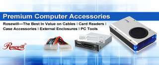   cables, card readers, case accessories, external enclosures, PC Tools