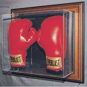 Wall Mountable Double Boxing Glove Display Case: Sports 