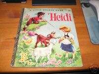 Heidi Little Golden Book A 1st Edition 258  