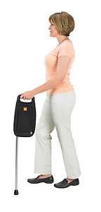   Bag Cane, Folding, Shoulder Strap, Zippered Pouch, Adjustable Light