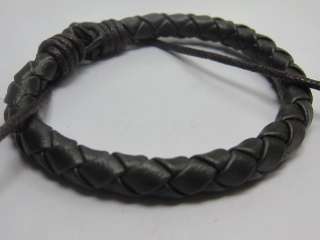 Z396 Fine hand woven hemp leather bracelet man/woman   