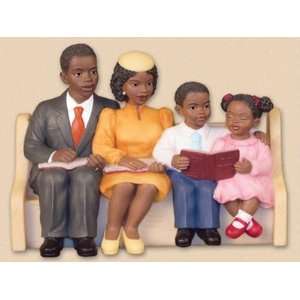  African American Church Pews Figurines Happy Family: Home 