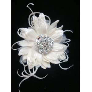  NEW Ivory Wedding Hair Flower Clip, Limited.: Beauty