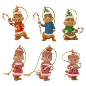  Alvin and the Chipmunks 6pc Mini Ornament Set Everything 