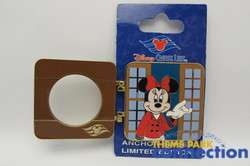 Disney Cruise Line LE 500 Anchor Porthole Minnie Mouse Hinged DCL Pin 