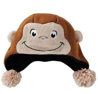 Curious George Knit Winter Hat Toddler Child 2T 3T 4T  