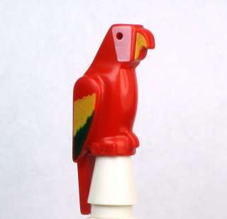 NEW Lego Pirates Animal Bird   RED PARROT with COLORED FEATHERS 