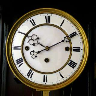 Extraordinary,Antique 3 weight Serpentine wall clock with Grand 