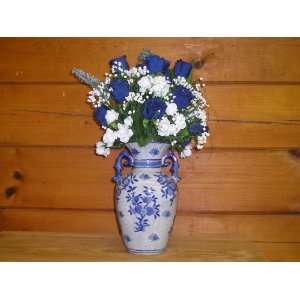   Handles Flower Arrangement (Vase 10tall 18tall to Top of Flowers
