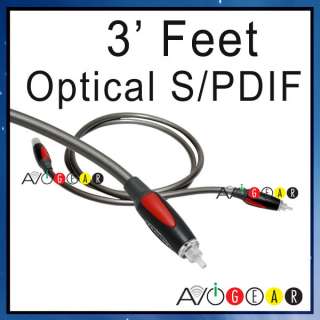 PROLINK 3 FT Optical Fibre Optic Digital Audio Cable 1M  