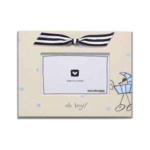  Baby Boy Carriage Picture Frame by Penny Laine Baby