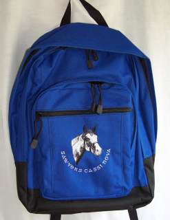 Paint Horse Blue Backpack book bag pinto PERSONALIZED  